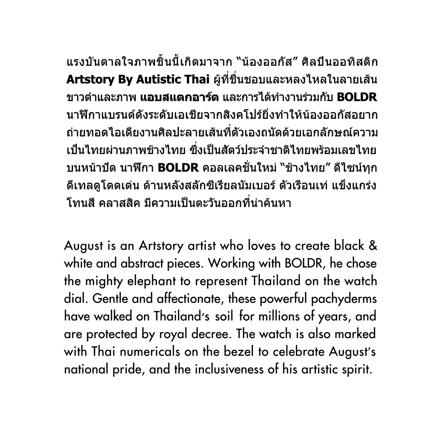 BOLDR x ART STORY BY AUTISTIC THAI