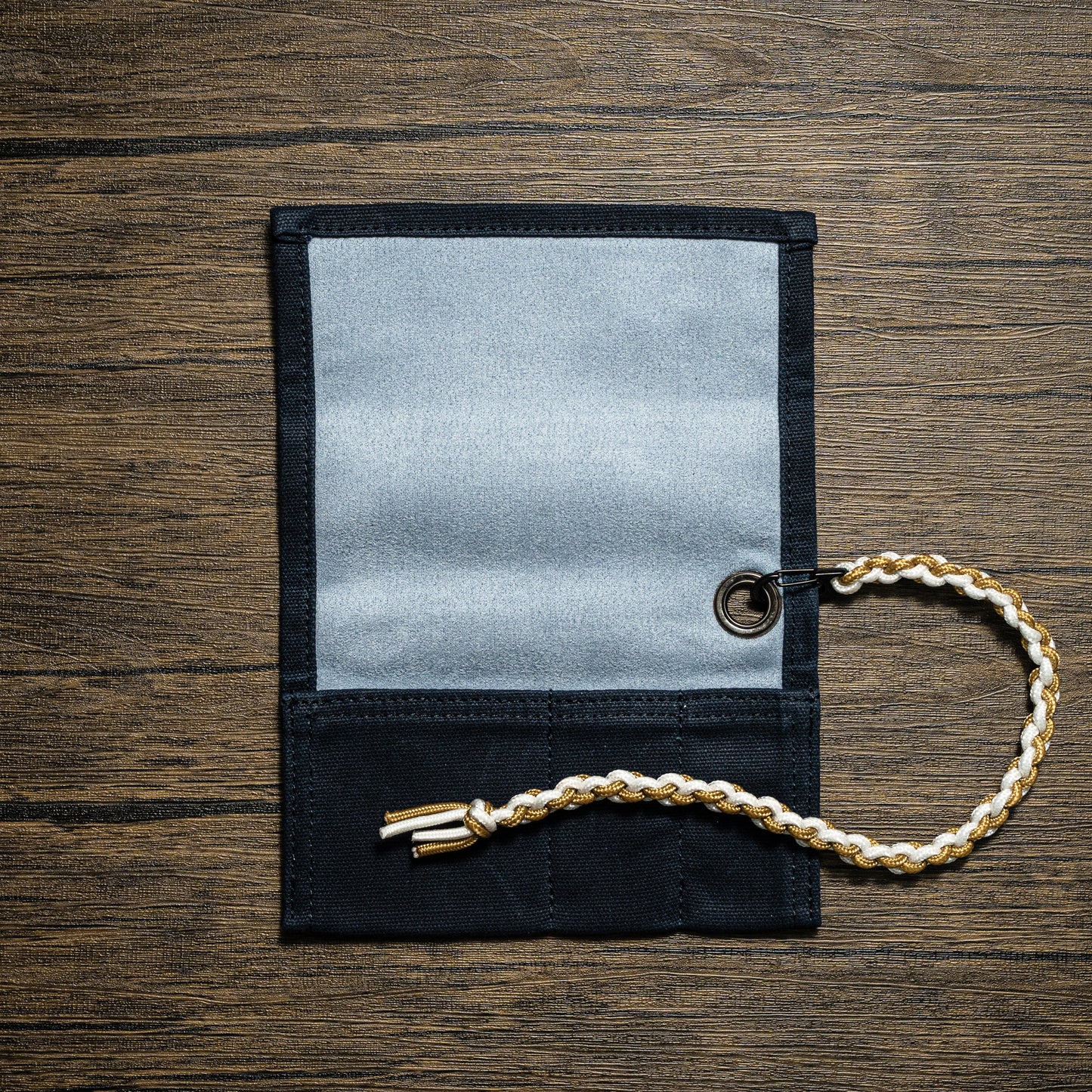Single waxed canvas roll Navy
