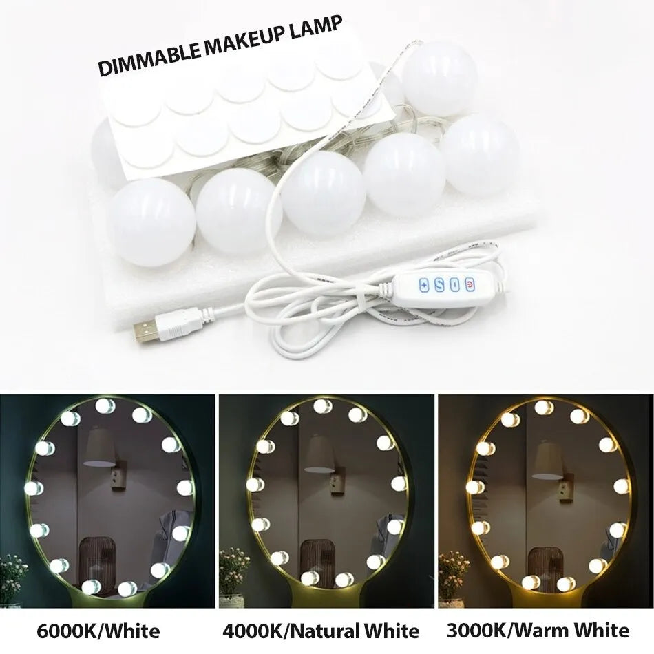 3 Modes Vanity Lights for Mirror | Makeup Lights