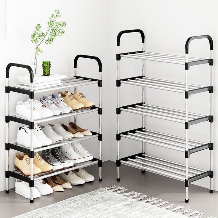 Stackable Tier Shoe Rack with Side Support – Indoor & Outdoor Free-Standing Storage